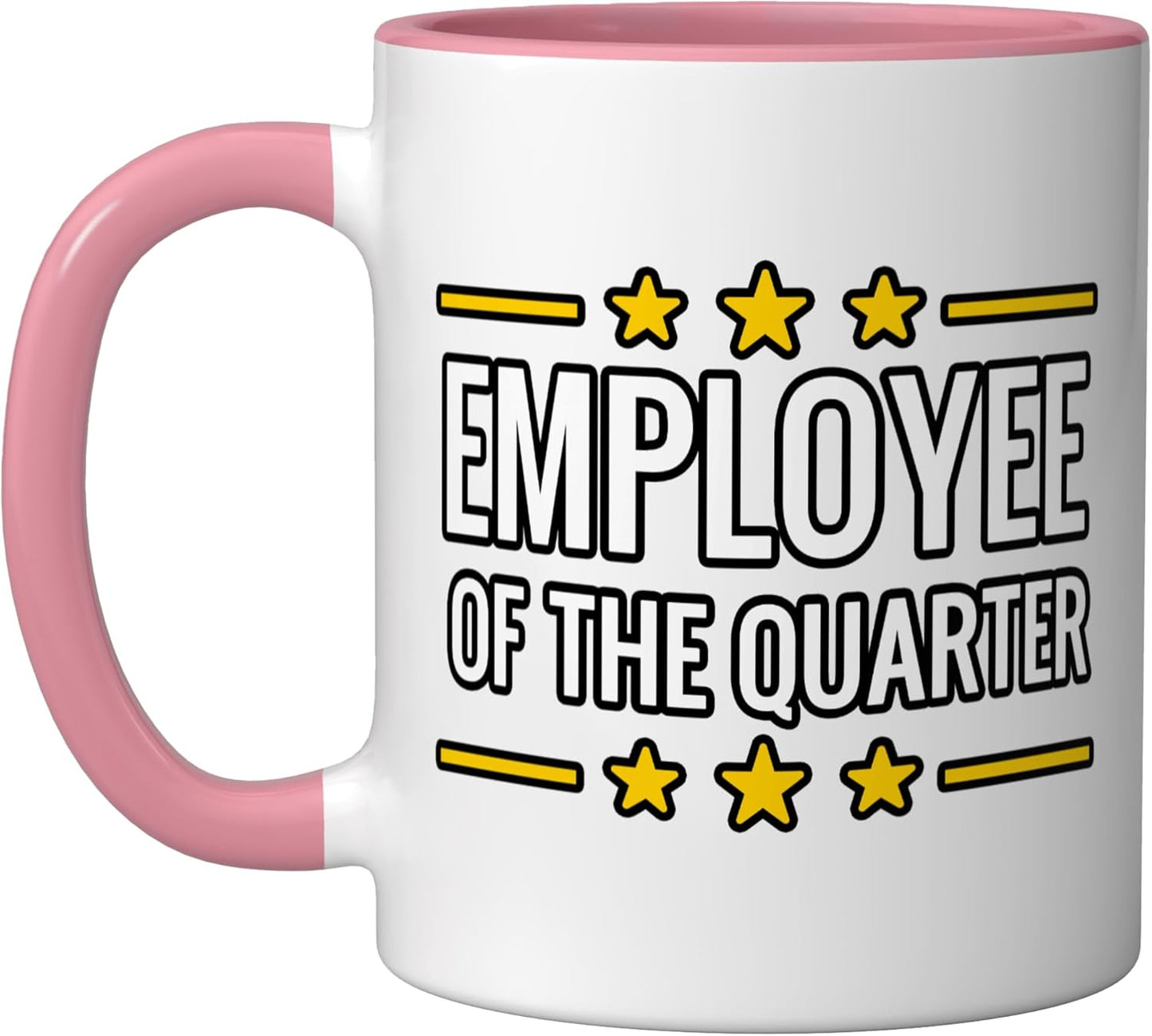 Taza cerámica para reconocimiento al equipo rosa/blanco