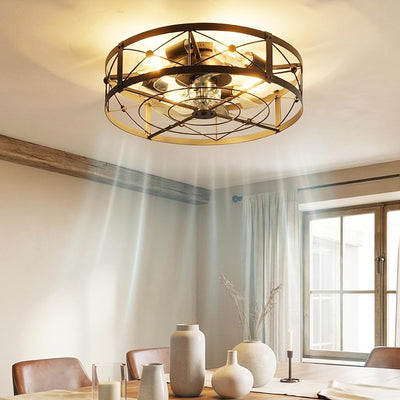 Ventilador techo 20pulg 6 velocidades luces cocina