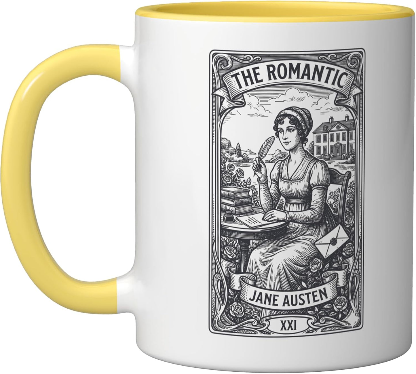 Taza Cerámica Pride and Prejudice Mr Darcy Amarillo