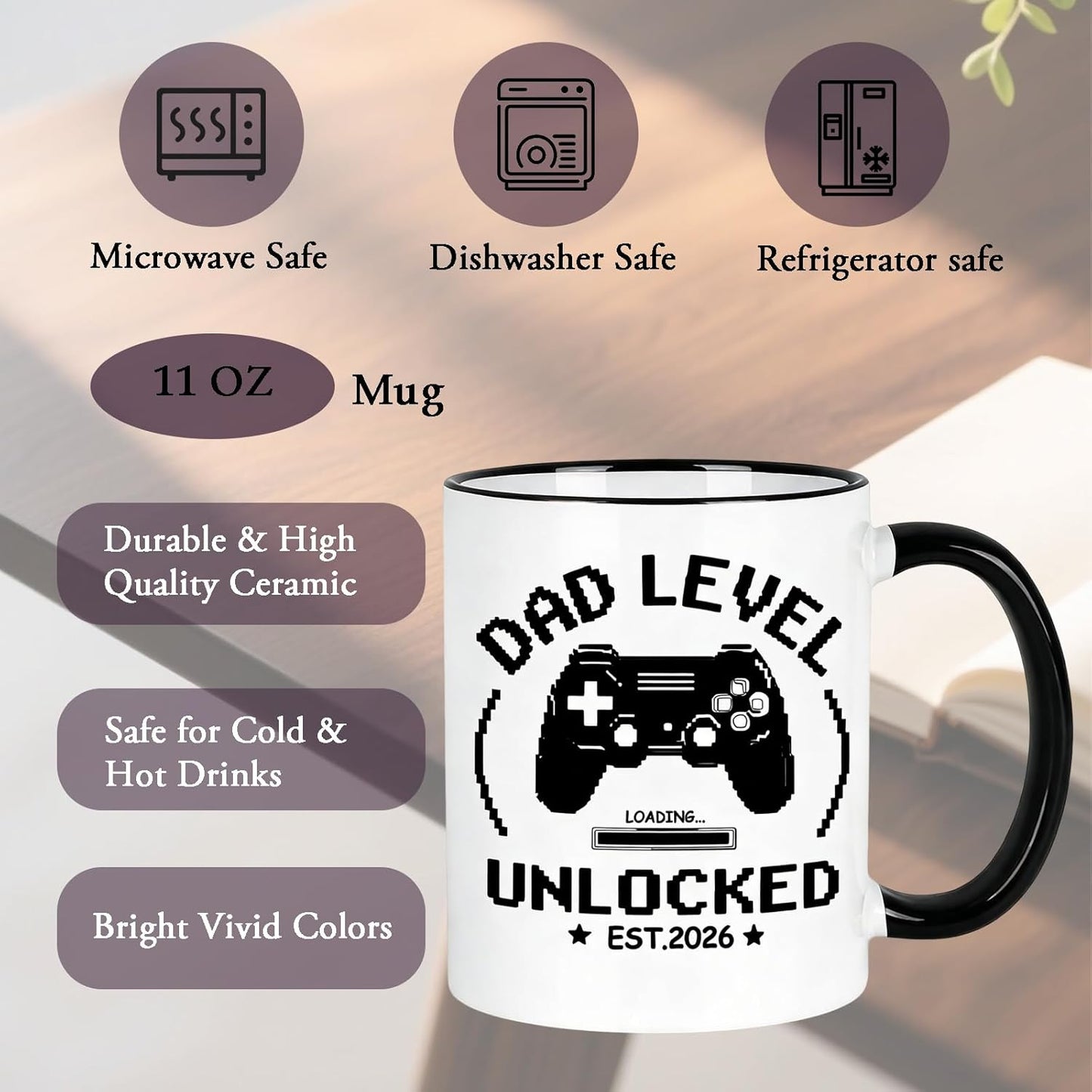 Regalos para papá nuevo, taza desbloqueada, día del padre