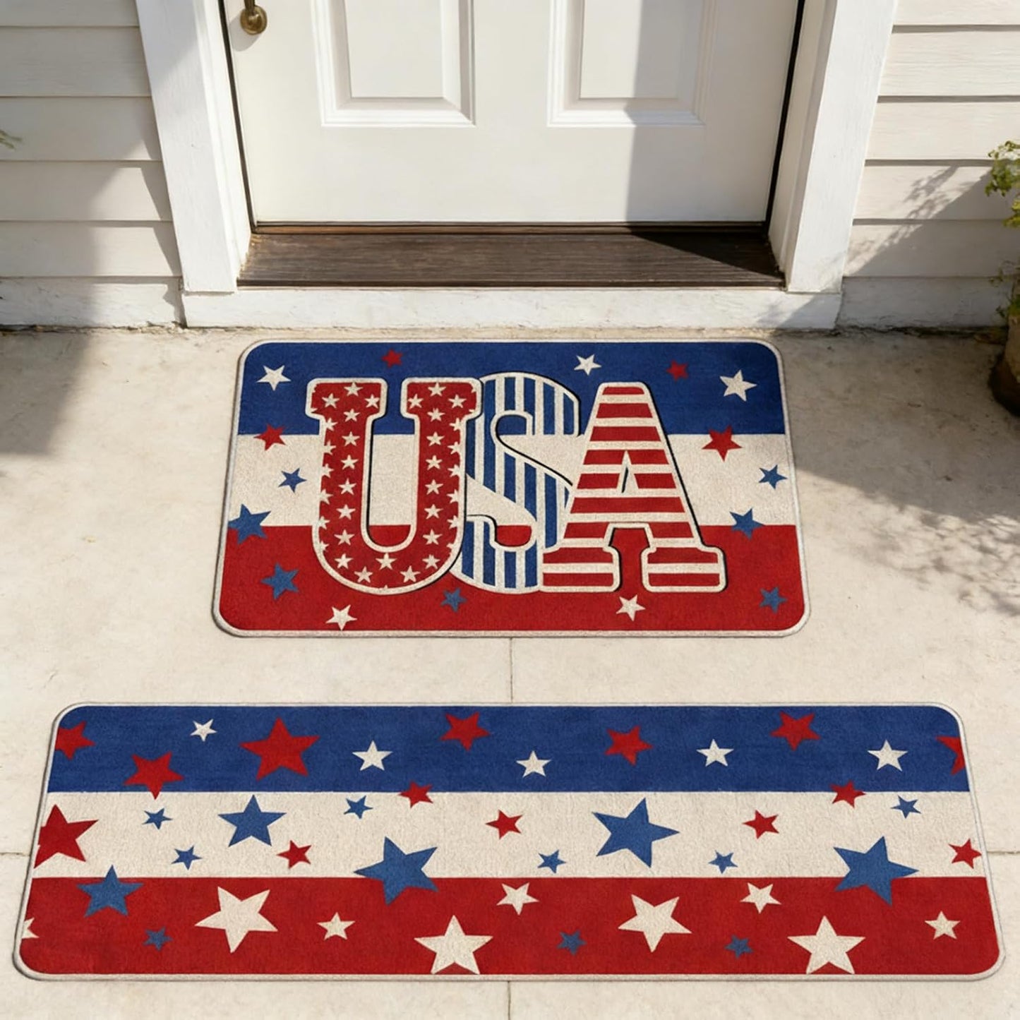 Alfombras de cocina con motivos patrióticos para 250 aniversario de USA
