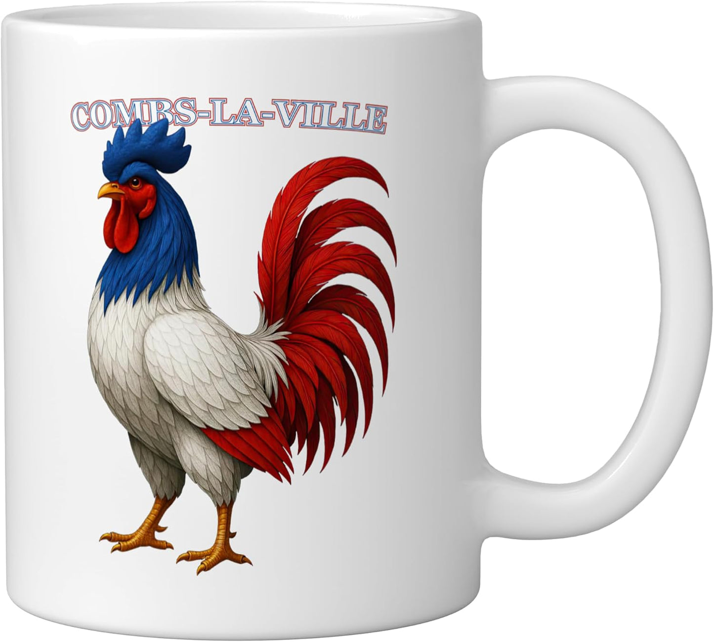 Taza Cerámica Blanca Recuerdo Francia