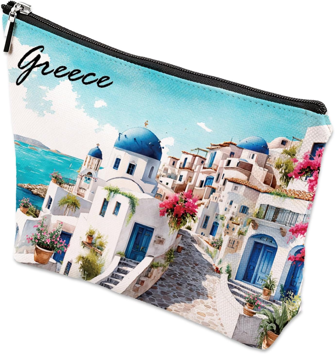 Bolsa maquillaje impermeable regalo griego para viaje