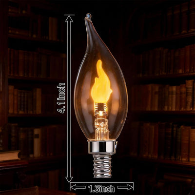 Bombillas LED E12 Parpadeantes Efecto Fuego Set 2