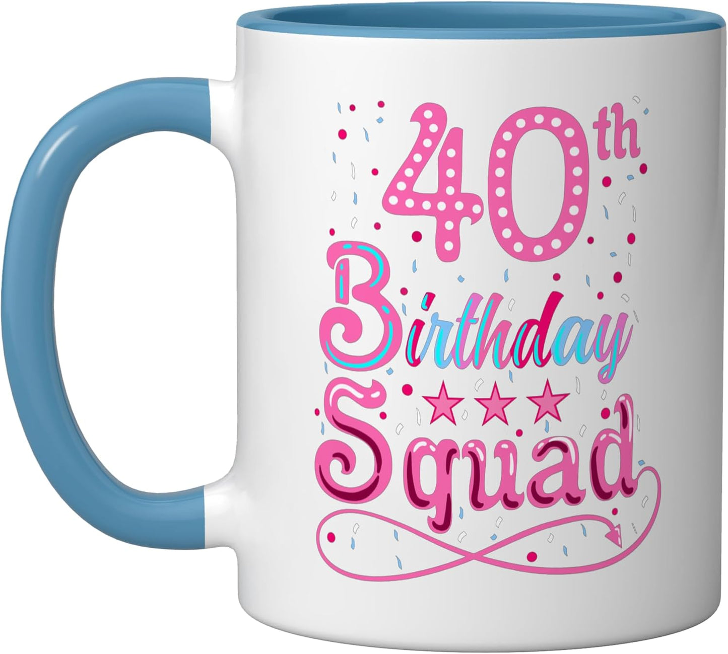 Taza Cerámica Azul/Blanco