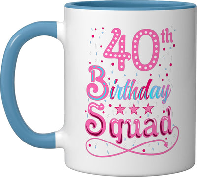 Taza Cerámica Azul/Blanco