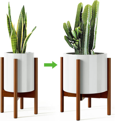Soporte ajustable para plantas 8-12 pulgadas bambú moderno