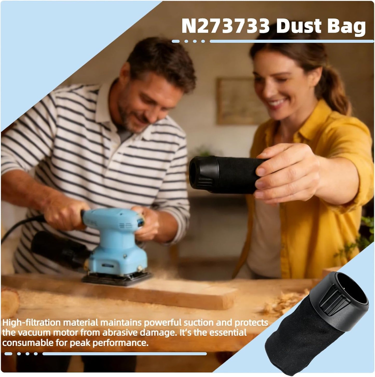 Bolsa polvo repuesto comp DCV517B