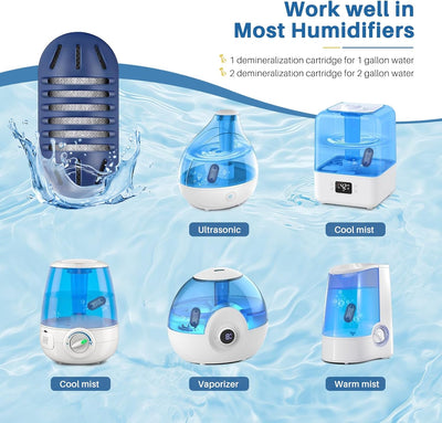 12 Cartuchos Desmineralización Humidificador Comp HoMedics