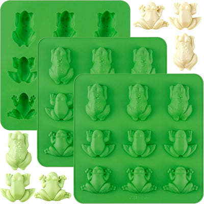 Moldes de silicona para ranas de Pascua, dulces, gelatina y decoración