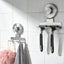 2 Soportes Ventosa Acero Inox Ducha Para Toalla Bata