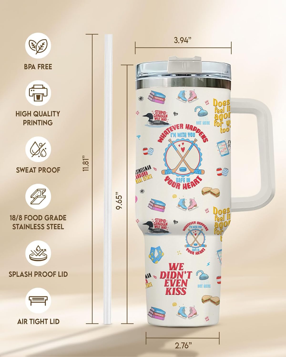 Vaso de café aislado para parejas de acero inoxidable