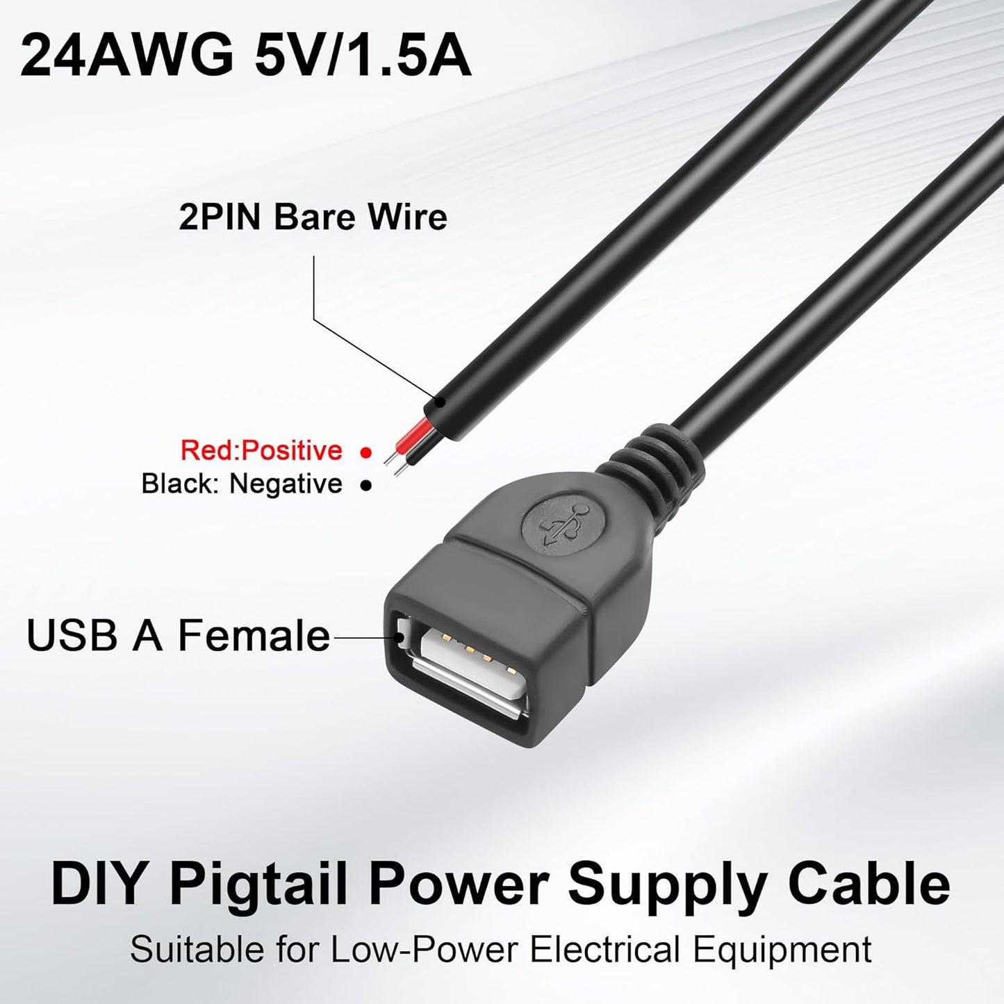 Convertidor CC 12/24V a 5V USB hembra para GPS y automóvil