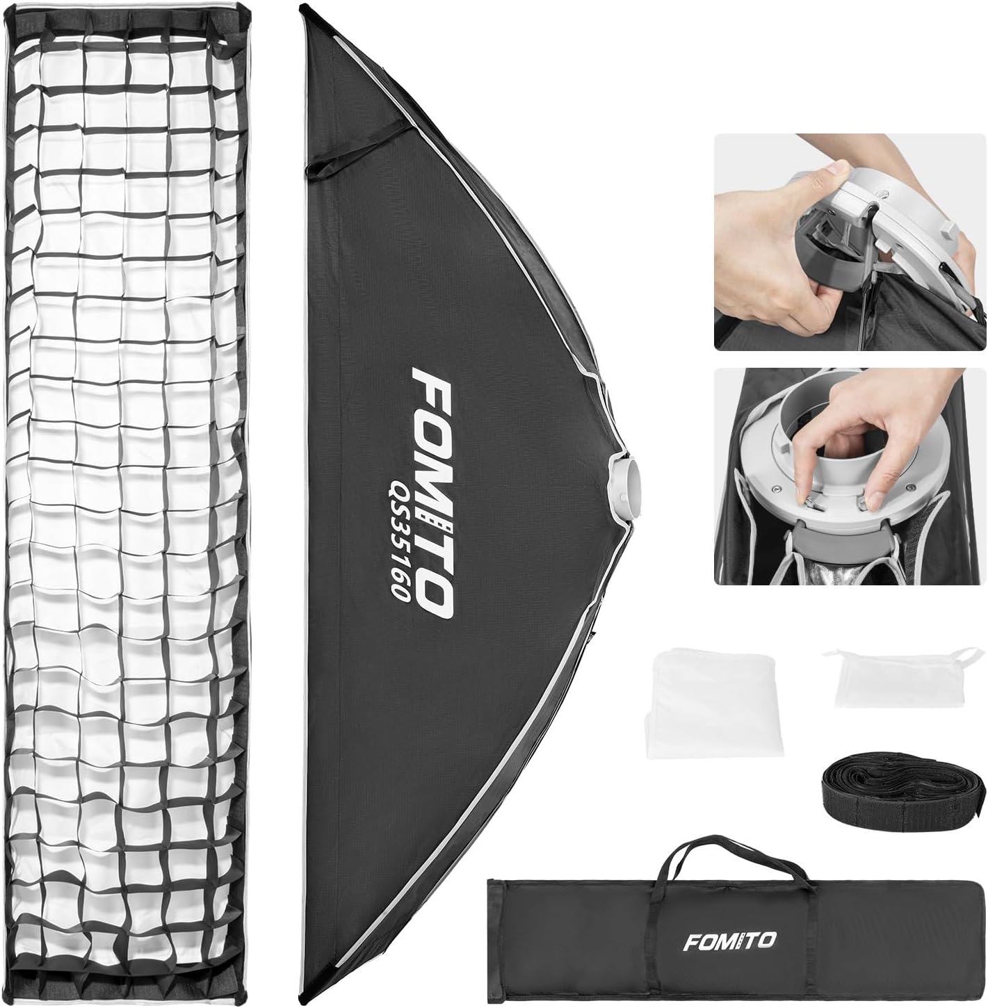 Caja luz rectangular 14x63pulg Bowens Mount Godox SL60W