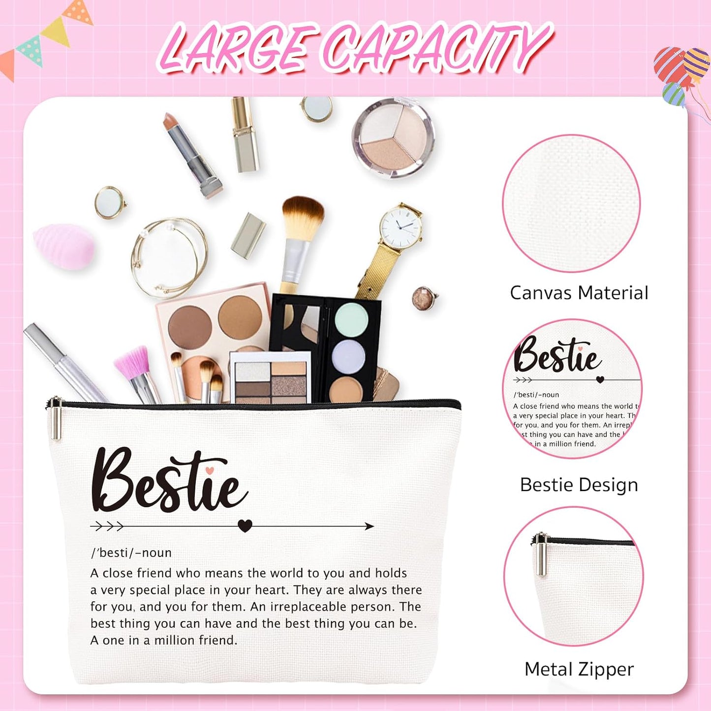 Regalo amistad mujer bolsa maquillaje cumpleaños Navidad
