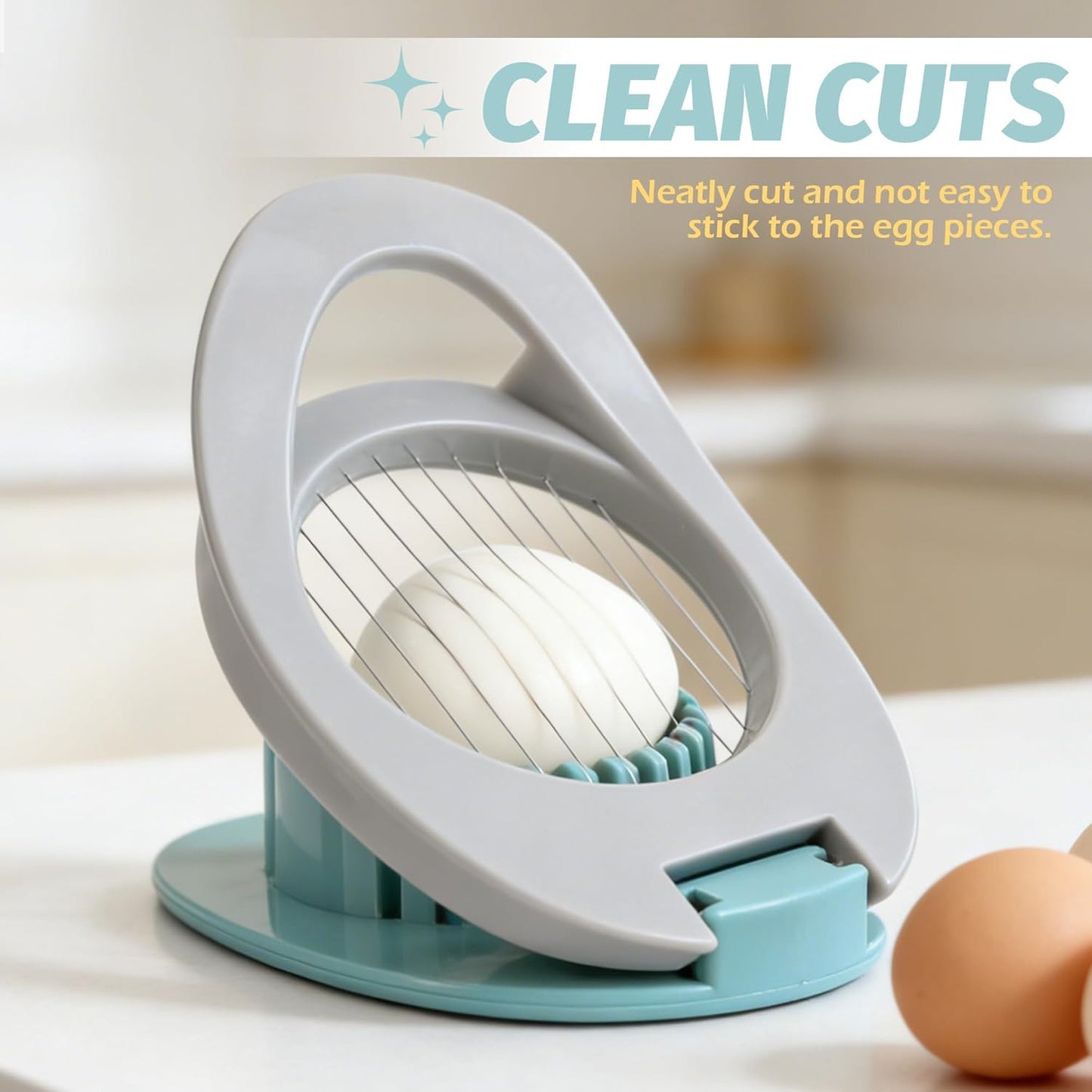 Cortador de huevos BlingKingdom de acero inoxidable para cocina y frutas