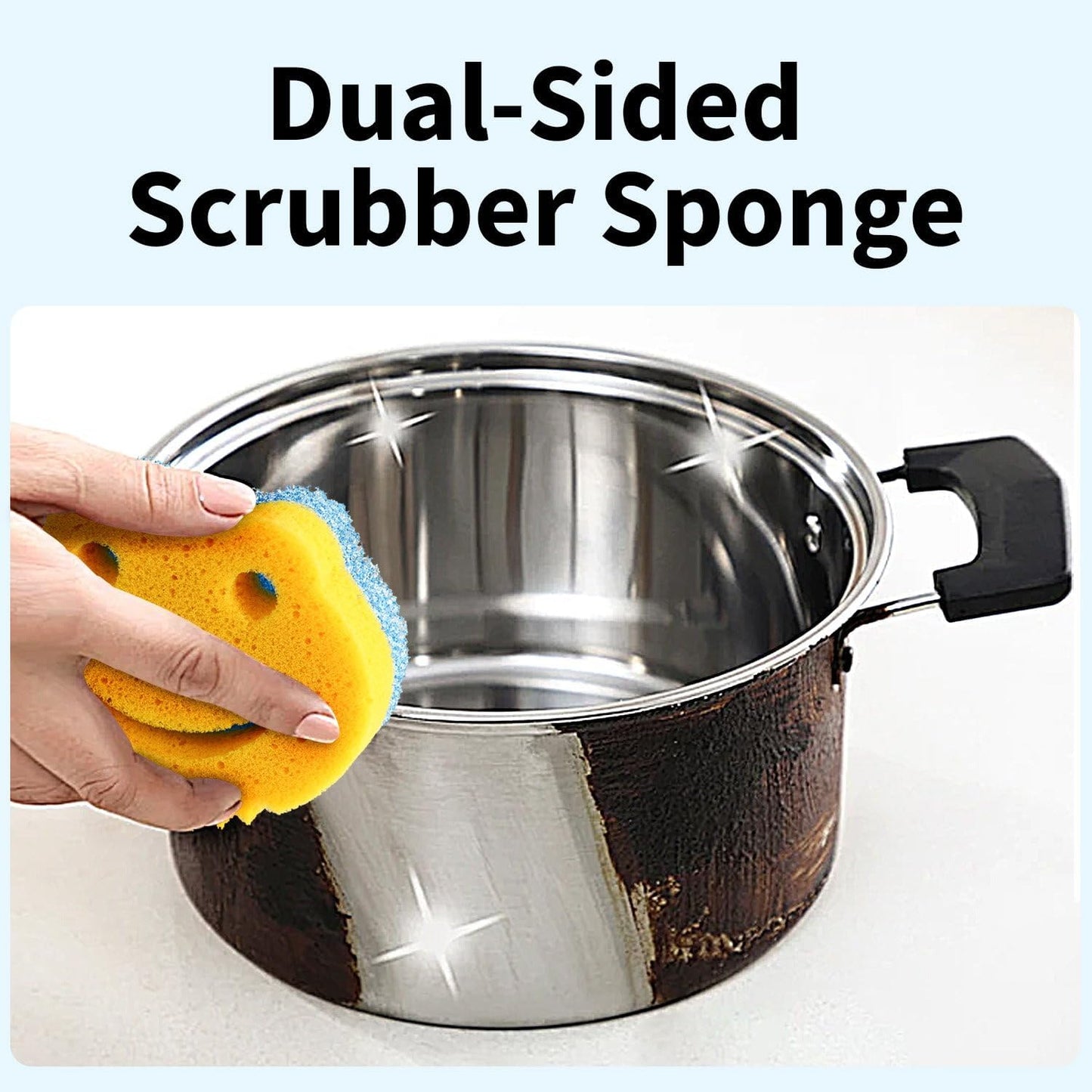 9 Pzas Esponjas Doble Cara Cocina Control Temp Hogar
