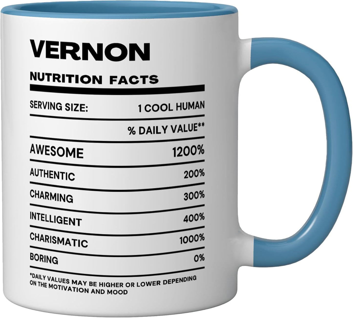Taza Cerámica Vernon Nutrition Blue/White