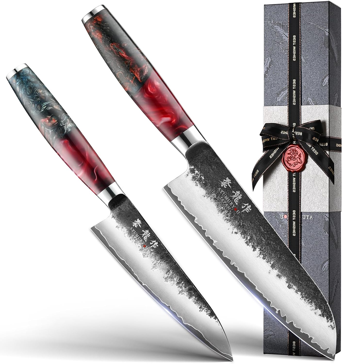 Cuchillo Santoku de acero VG10 japonés 3 capas