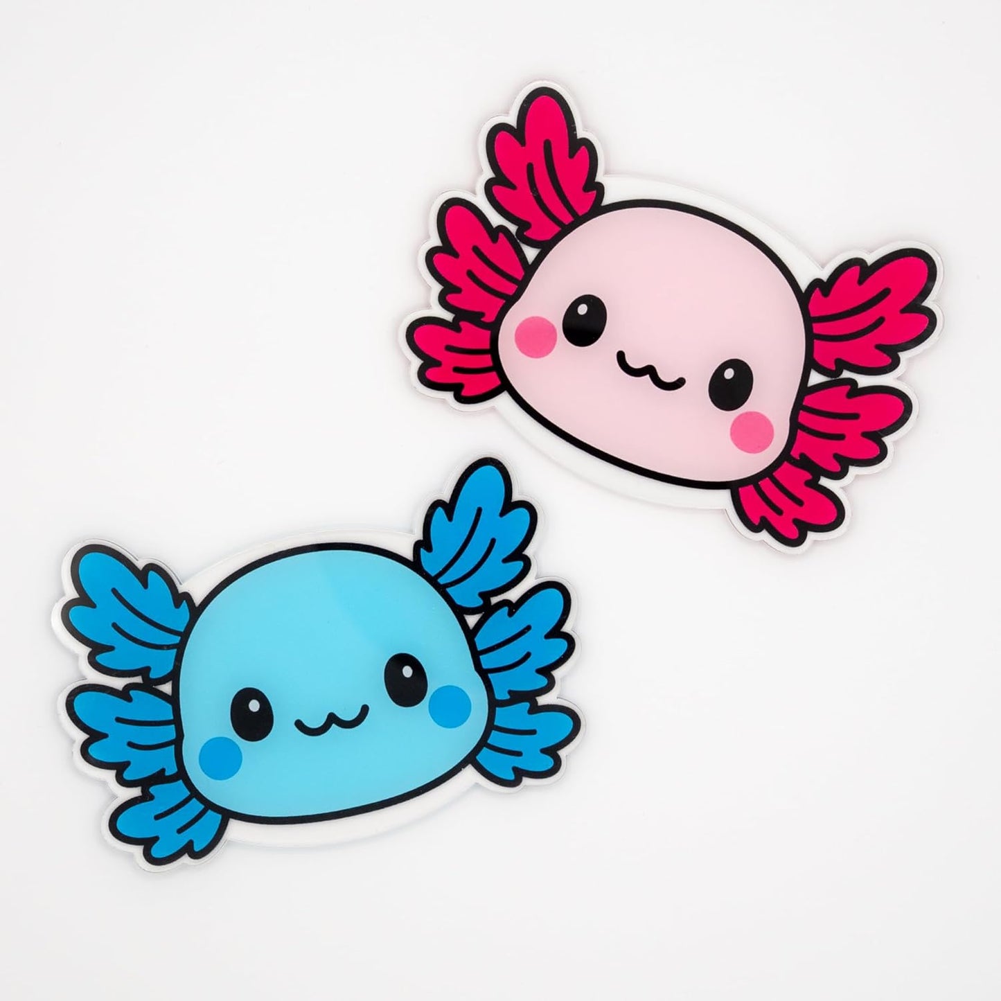Juego de 2 posavasos rosa y azul para mujer y adolescente