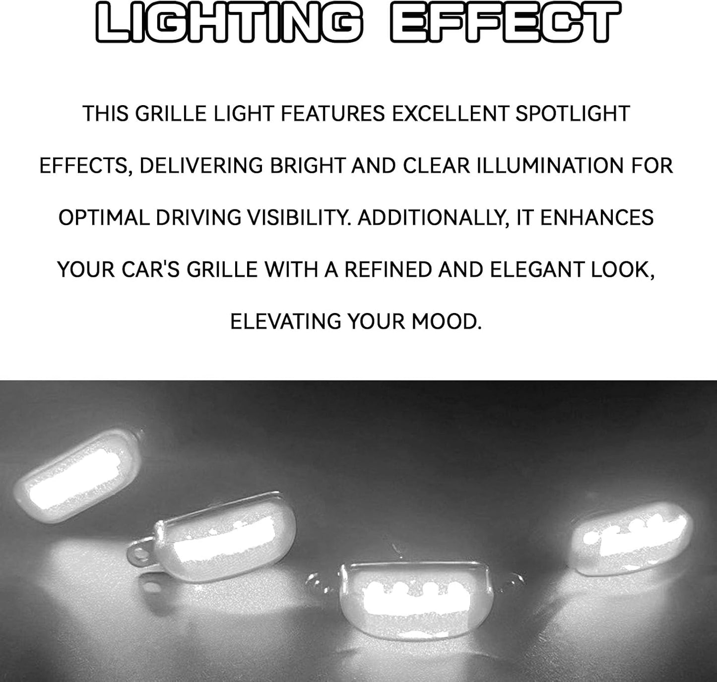 4 Luces LED Ámbar Resistentes Agua para Camión Ford Ram