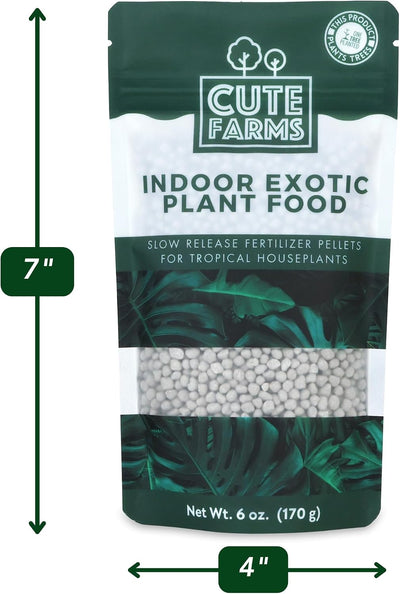 Pellets fertilizante liberación lenta para interiores y macetas 6oz