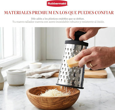 Rallador de queso acero inox 9.5pulg mango EZ Grip