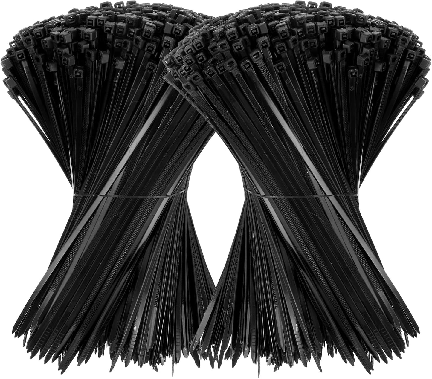 2000 Bridas Negras 8pulg Resistente 40lb Atadura Nailon UV