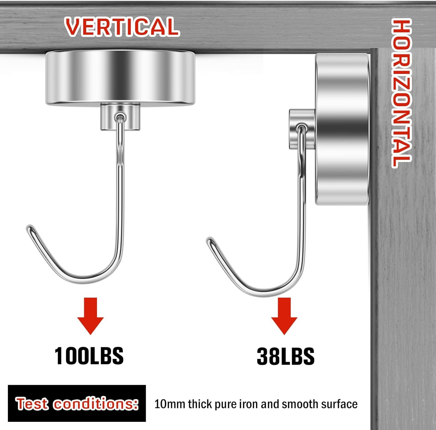 Ganchos magnéticos 100lb para cabinas de crucero y refrigeradores
