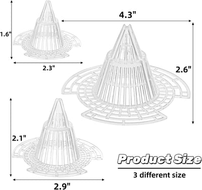 60 Almohadillas malla con agujero para macetas reutilizables