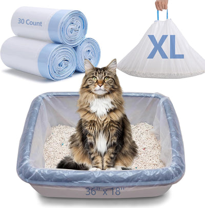Bolsas arena gatos resistentes 30 pzas 0.1oz con cordón