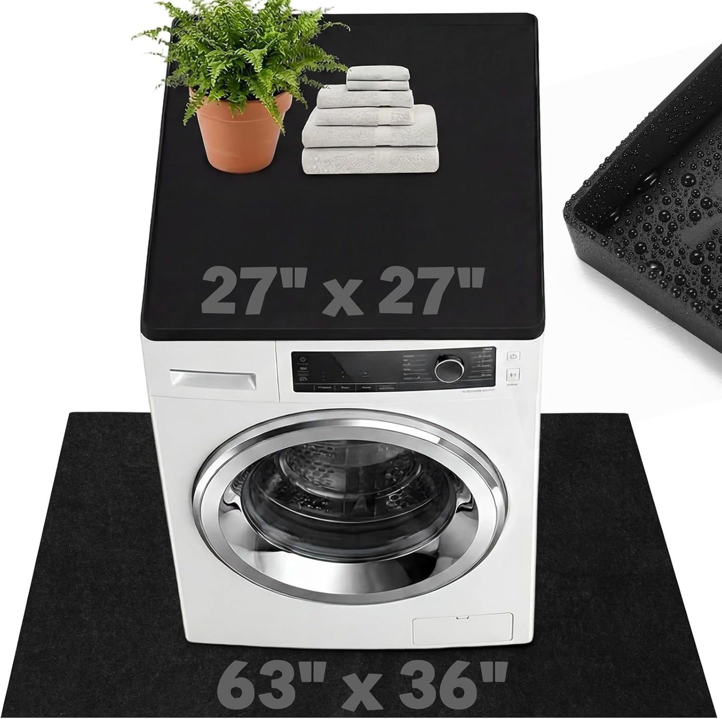 Fundas secadora y lavadora 27x27pulg silicona antiderrap