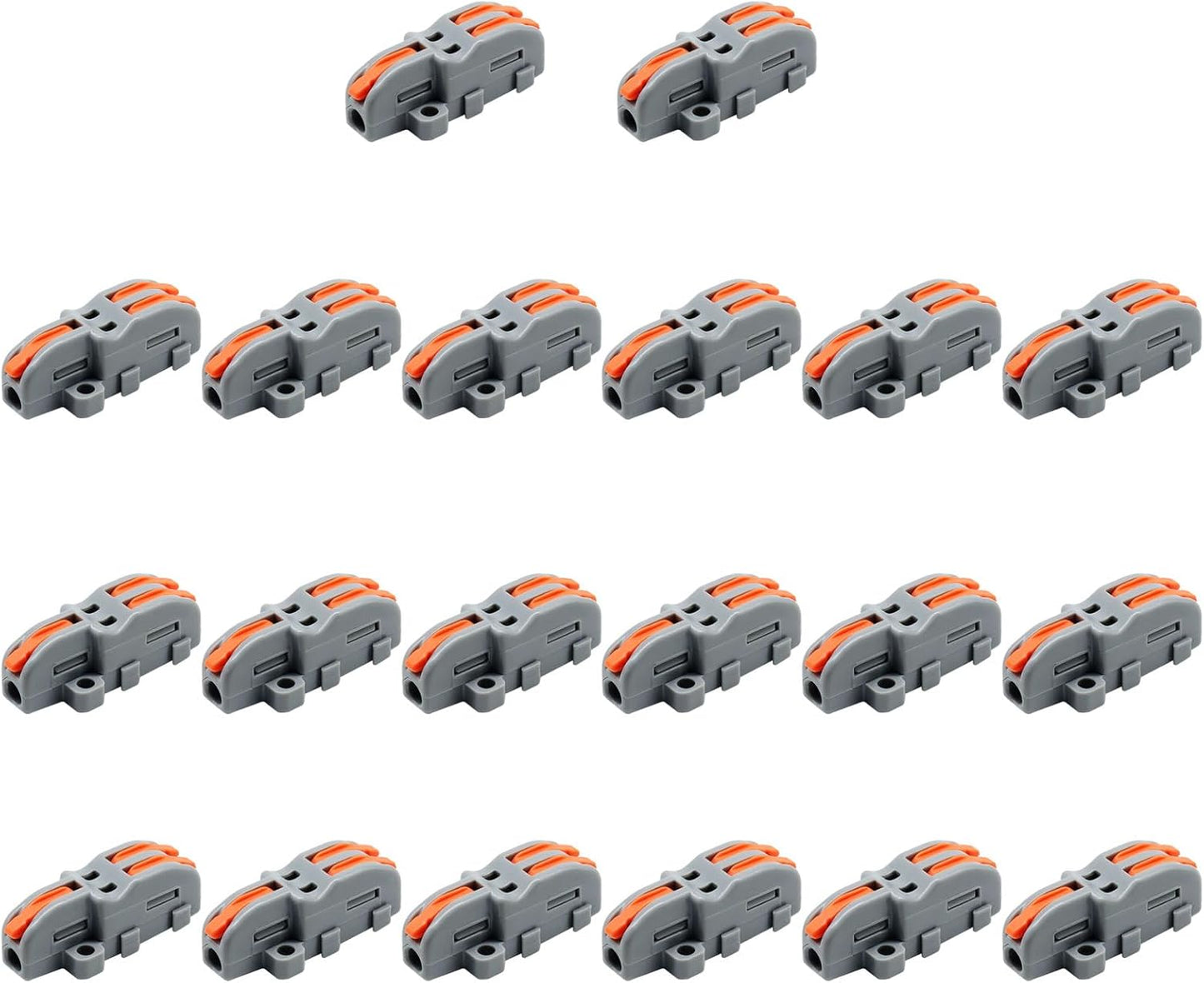 Pack 20 Conectores Cable Nylon 1en2 Tamaño Compacto