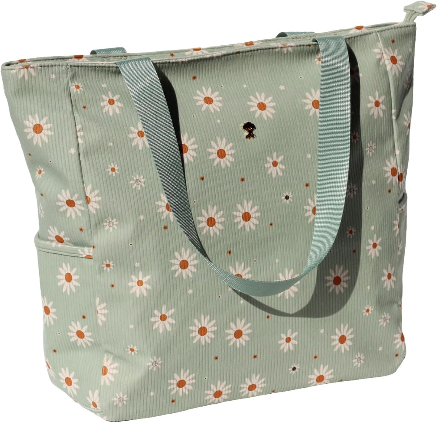 Bolsa hombro grande resistente agua diseño floral
