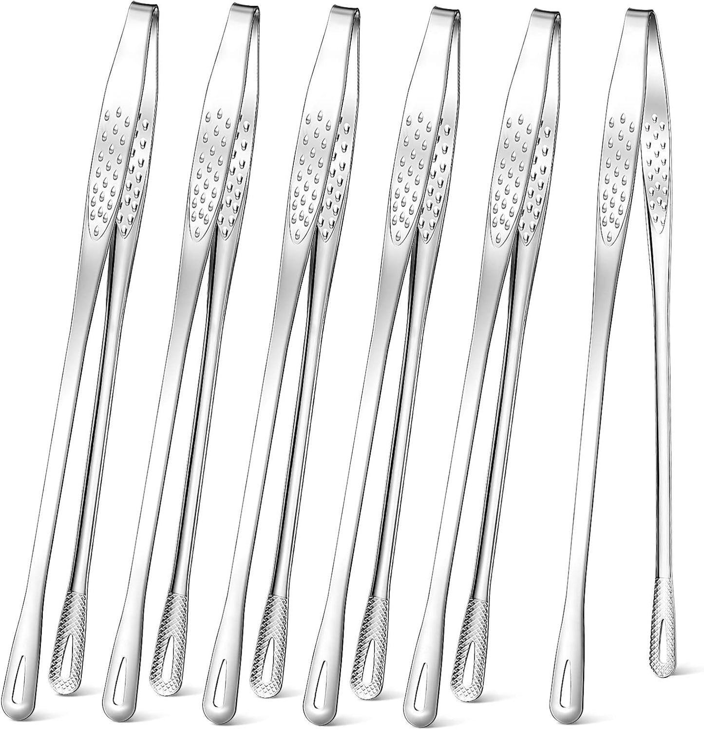 6 Pinzas Acero Inox Coreano Barbacoa 11pulg Utensilios Cocina