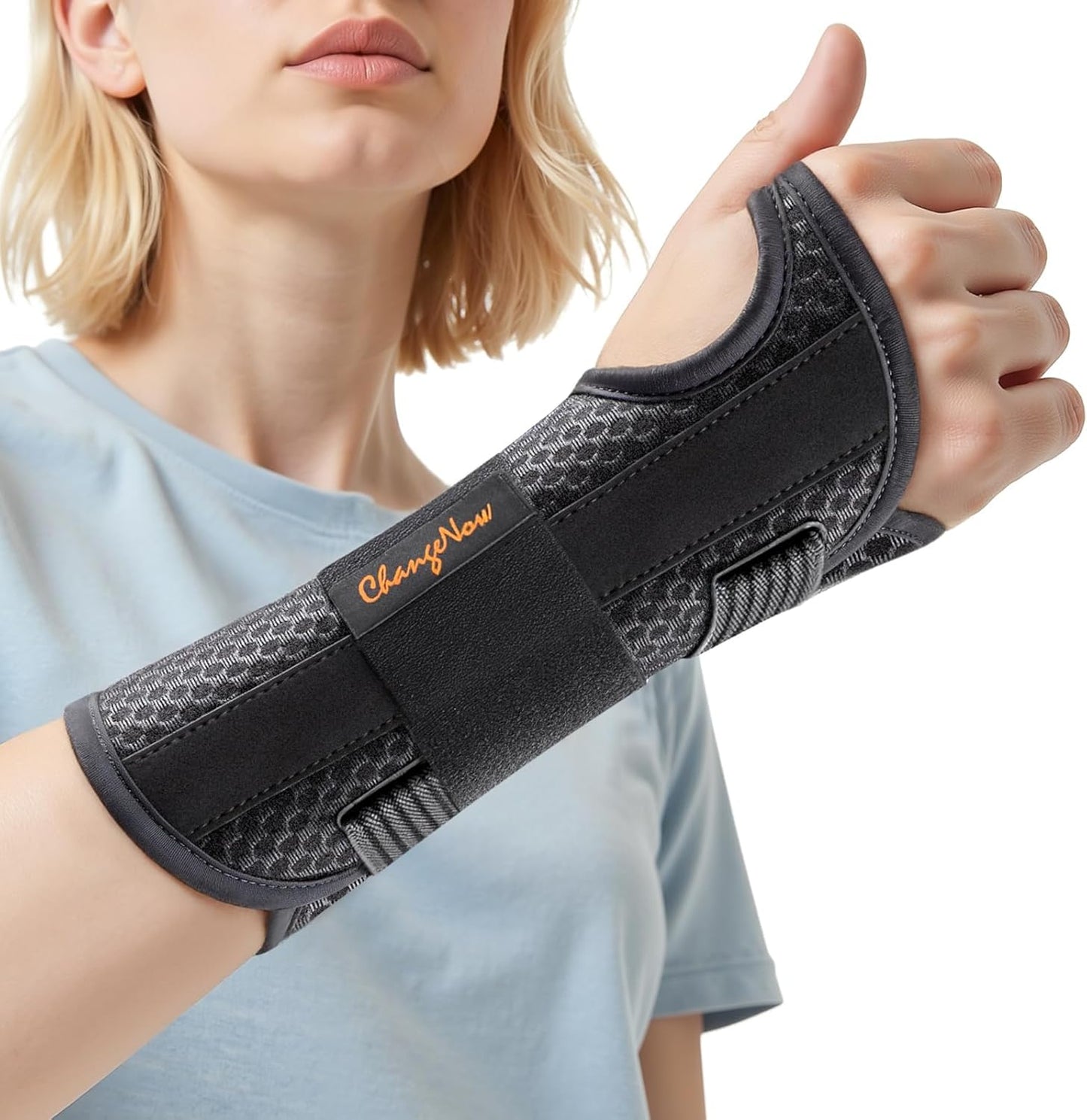 Muñequera túnel carpiano transpirable para hombre y mujer
