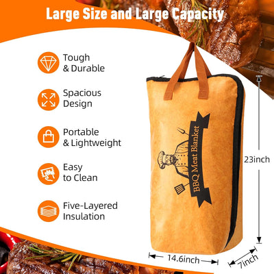 Manta BBQ reutilizable para carne ahumada y asada 23pulg