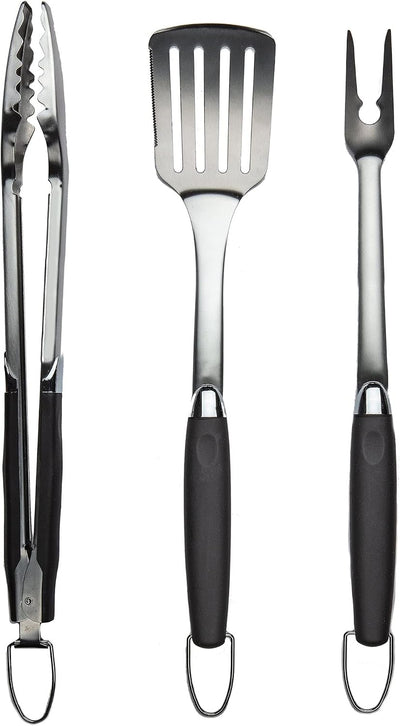Set 3 herramientas acero inox para parrilla