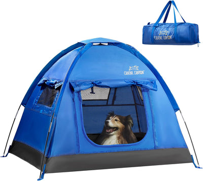 Tienda campaña portátil para perros y gatos con puerta cremallera