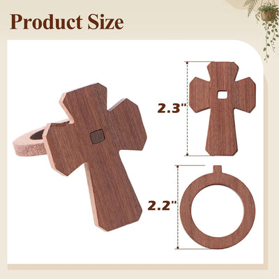 Set 12 servilleteros de madera Pascua primavera decoración mesa