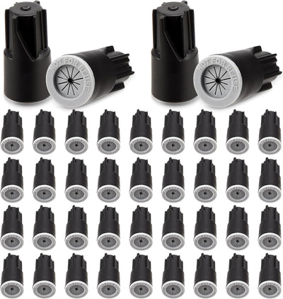 40 Tuercas Sellado Cable Impermeables Negras 22AWG-14AWG