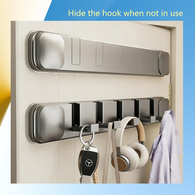 Ganchos ventosa plegable 5uds para baño cocina puerta gris
