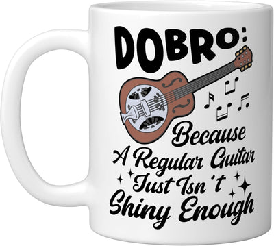 Taza Cerámica para Guitarra Dobro Amante del Bluegrass