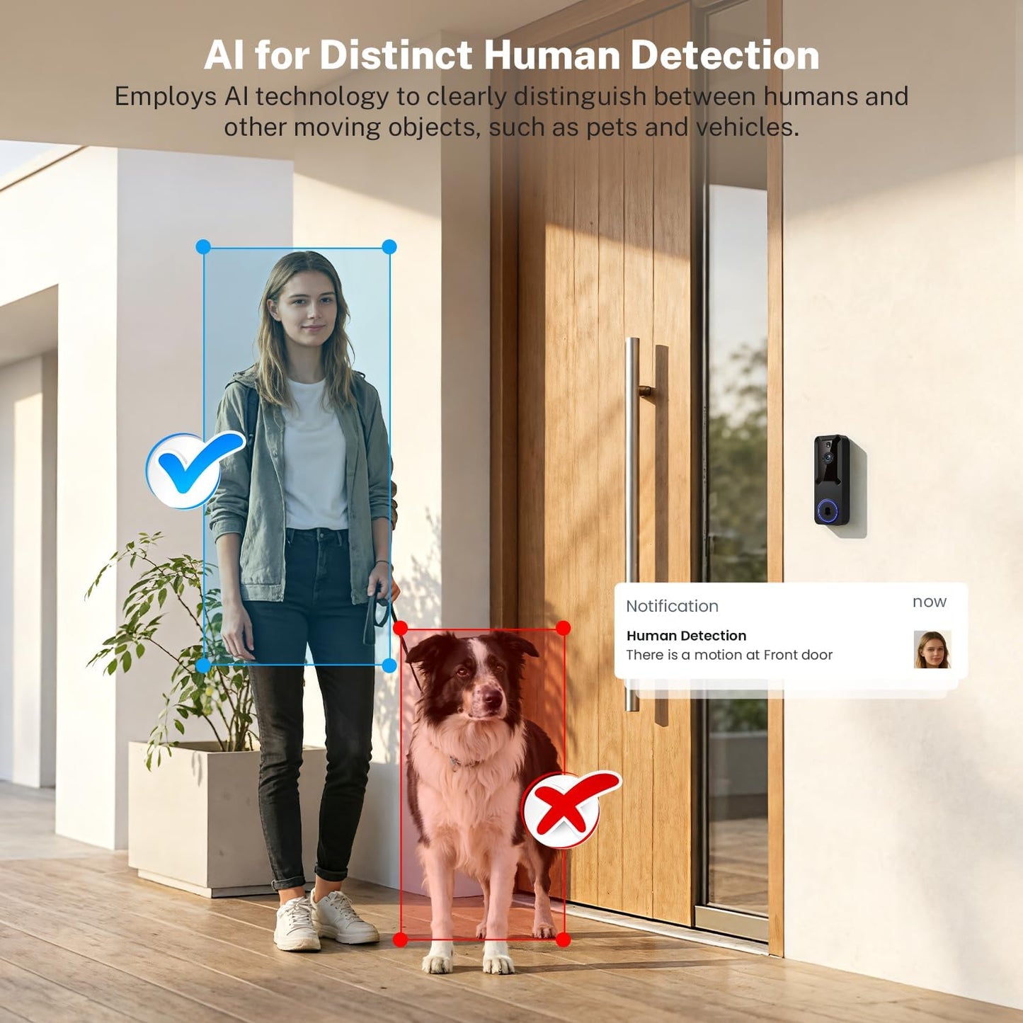 Cámara vigilancia inalámbrica Wi-Fi con audio y visión nocturna