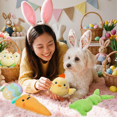 12 Juguetes Chirriantes para Perros Pequeños y Medianos Suaves