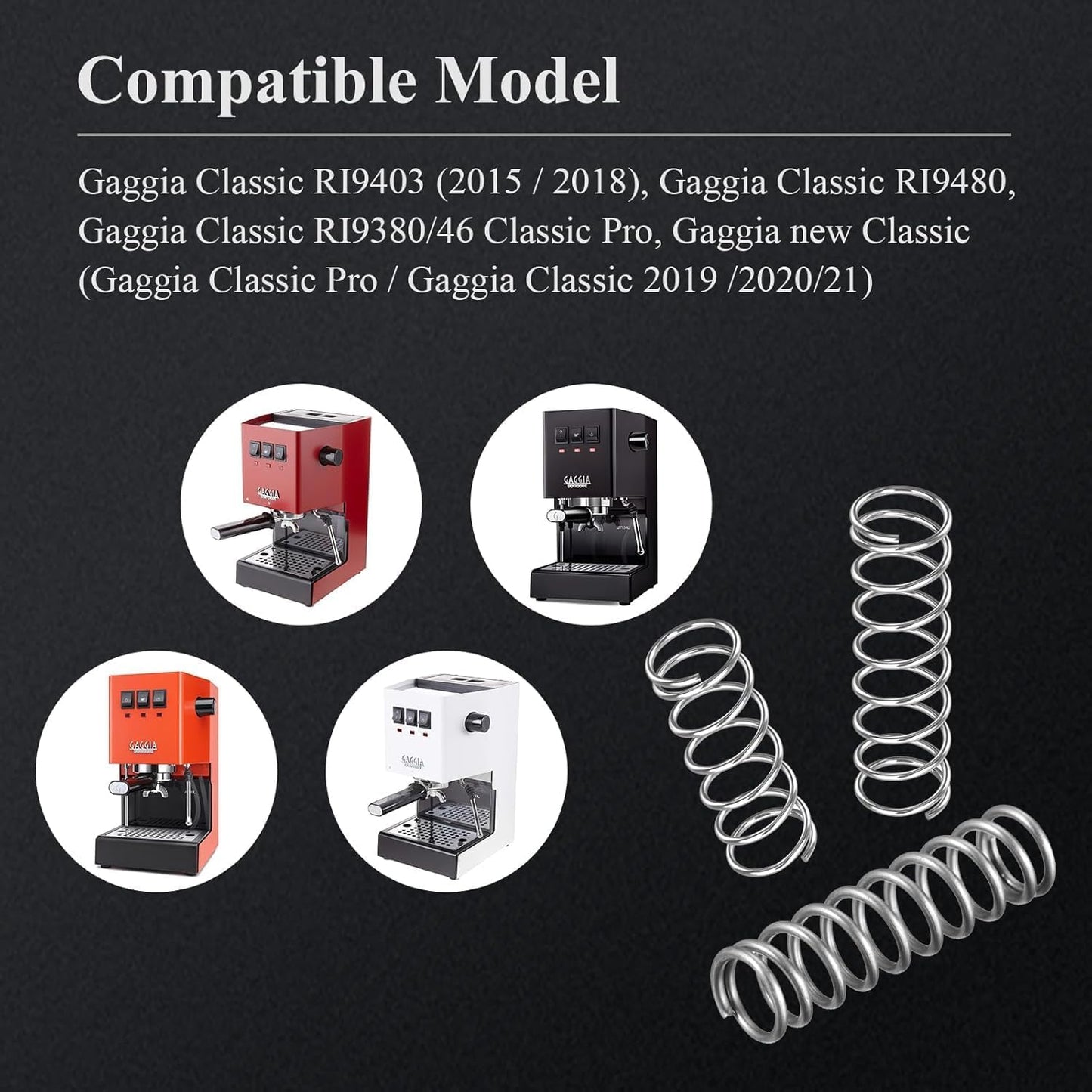 Resorte OPV 6-12 bares para cafetera expreso Gaggia Classic Pro