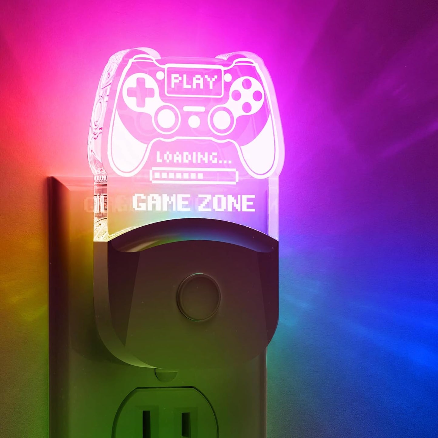 Luz Nocturna Gamepad Multicolor Sensor Niños Habitación Juegos