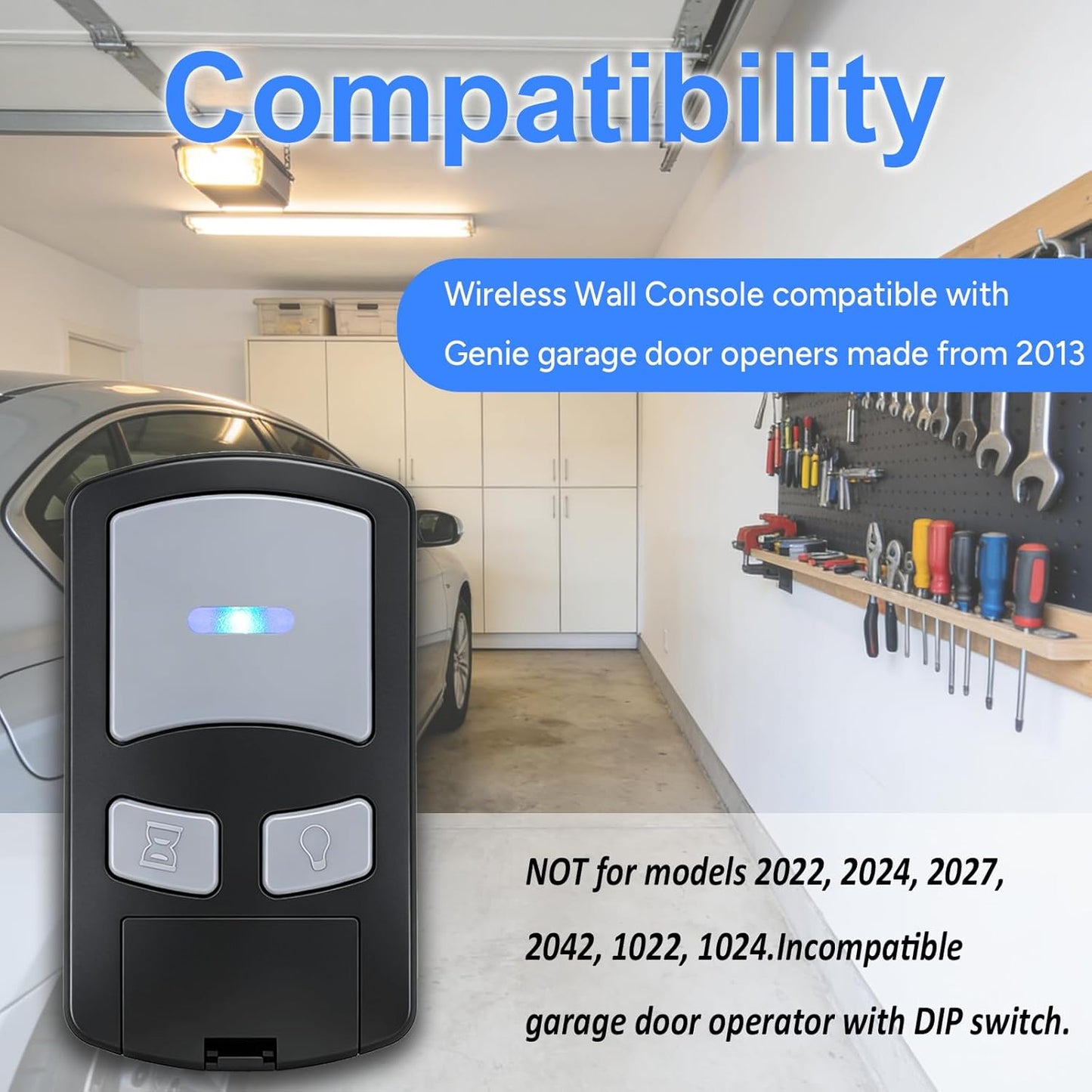 Abridor puerta garaje consola pared comp Genie