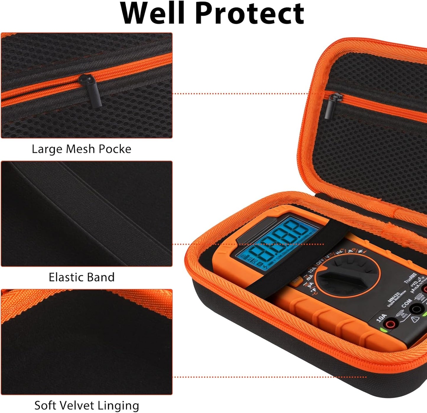Funda rígida multímetro Klein MM400 MM325 MM300