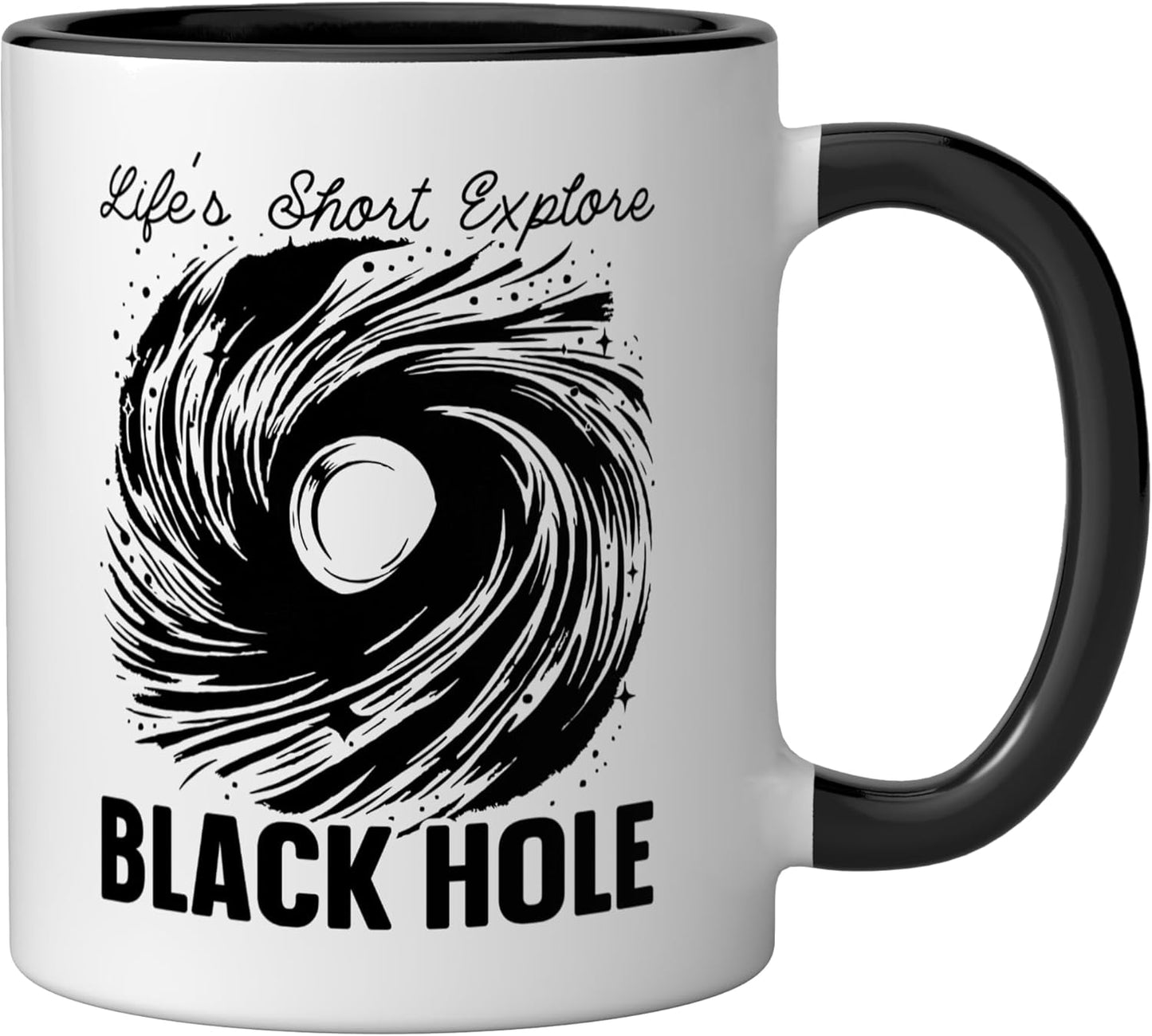 Taza Cerámica Astronomía Negro/Blanco